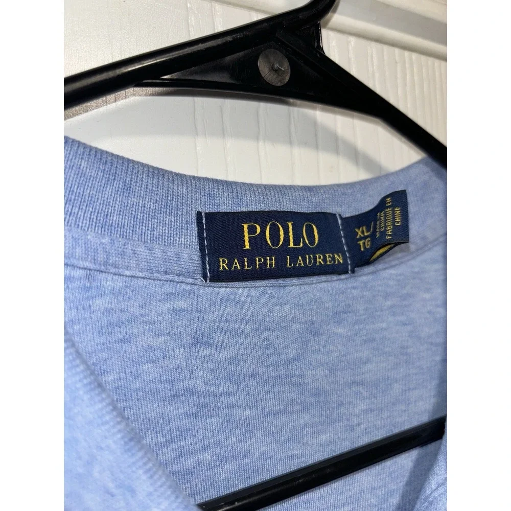 Polo‎ Ralph Lauren Shirt Mens XL Blue Pony Pique Mesh Short Sleeve